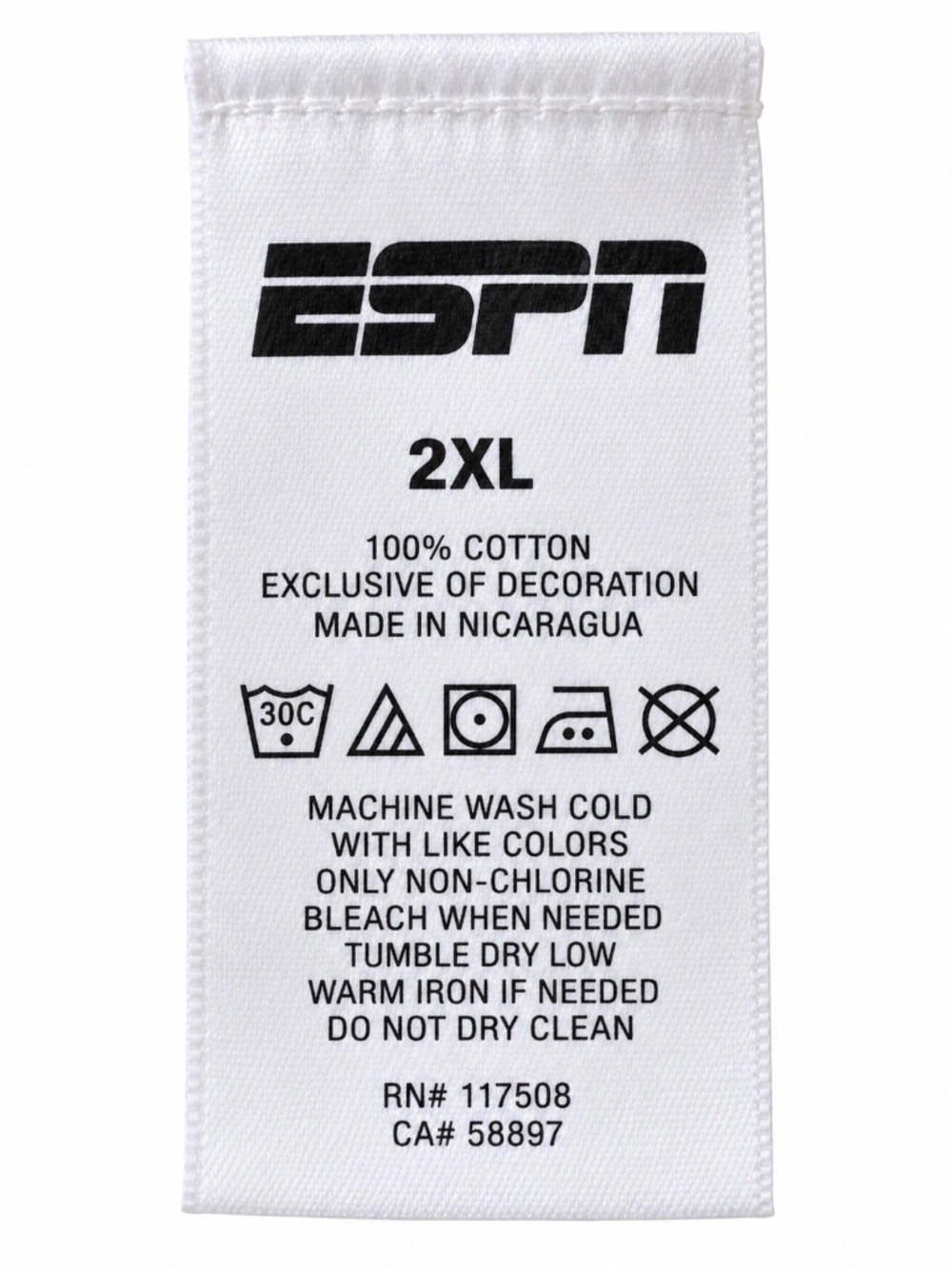 ESPN Men’s 2XL White Football Referee Signals Graphic T-Shirt Short Sleeve - Picture 8 of 11